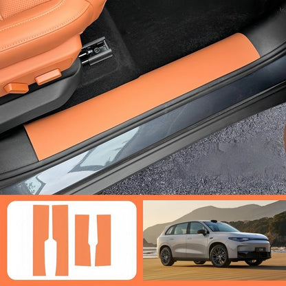 Leather Door Sill Protectors for Leapmotor C10 - NICE EVS