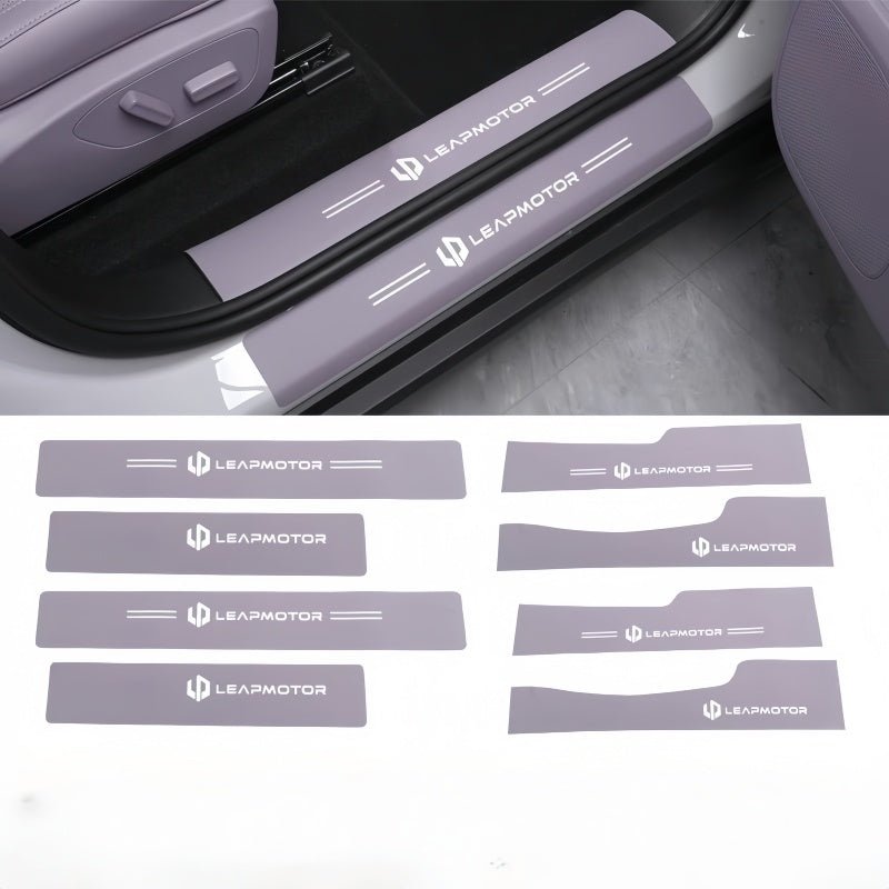 Leather Door Sill Protectors for Leapmotor C10 - NICE EVS