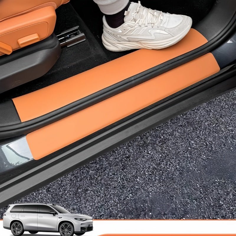 Leather Door Sill Protectors for Leapmotor C10 - NICE EVS
