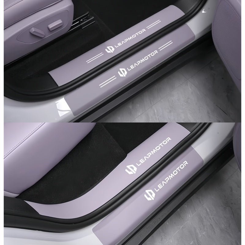 Leather Door Sill Protectors for Leapmotor C10 - NICE EVS