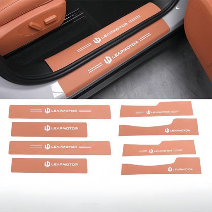 Leather Door Sill Protectors for Leapmotor C10 - NICE EVS