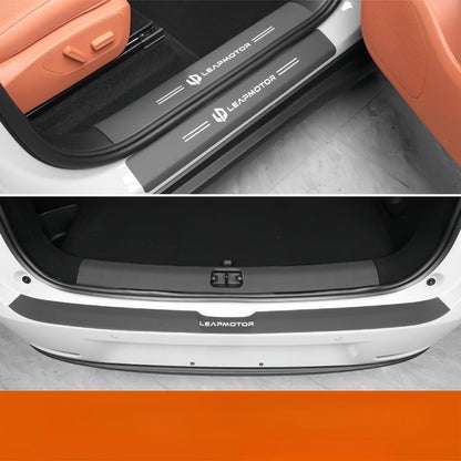Leather Door Sill Protectors for Leapmotor C10 - NICE EVS