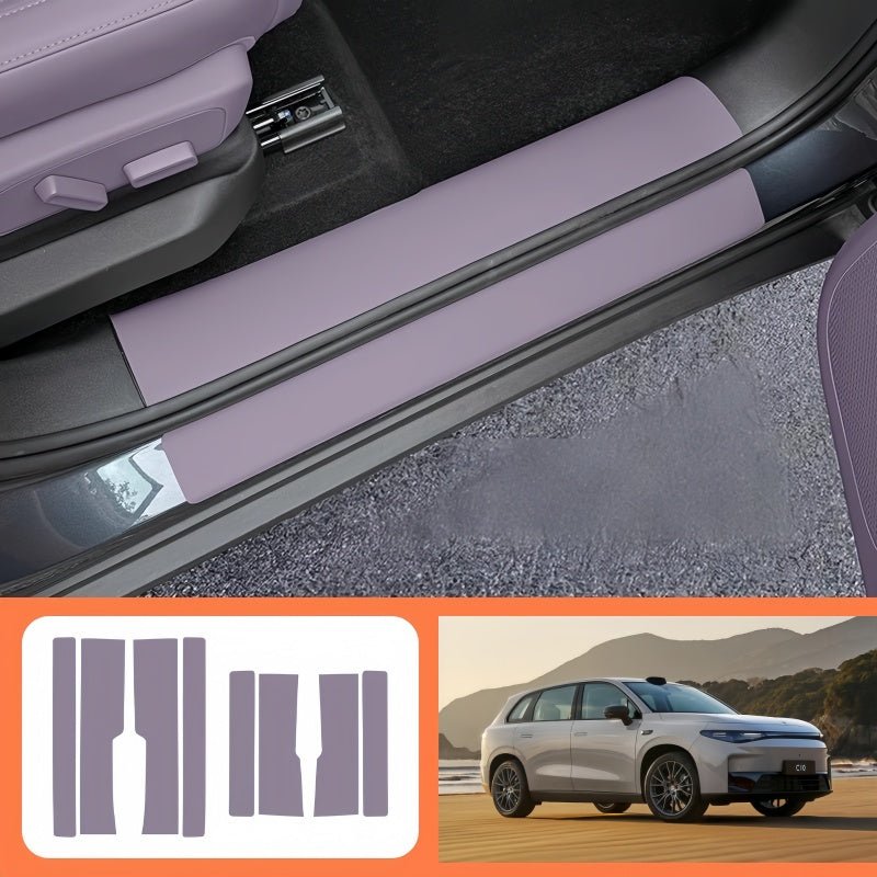 Leather Door Sill Protectors for Leapmotor C10 - NICE EVS