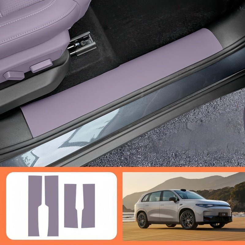 Leather Door Sill Protectors for Leapmotor C10 - NICE EVS