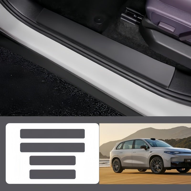 Leather Door Sill Protectors for Leapmotor C10 - NICE EVS