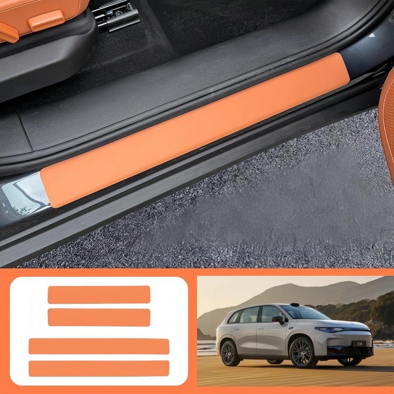 Leather Door Sill Protectors for Leapmotor C10 - NICE EVS