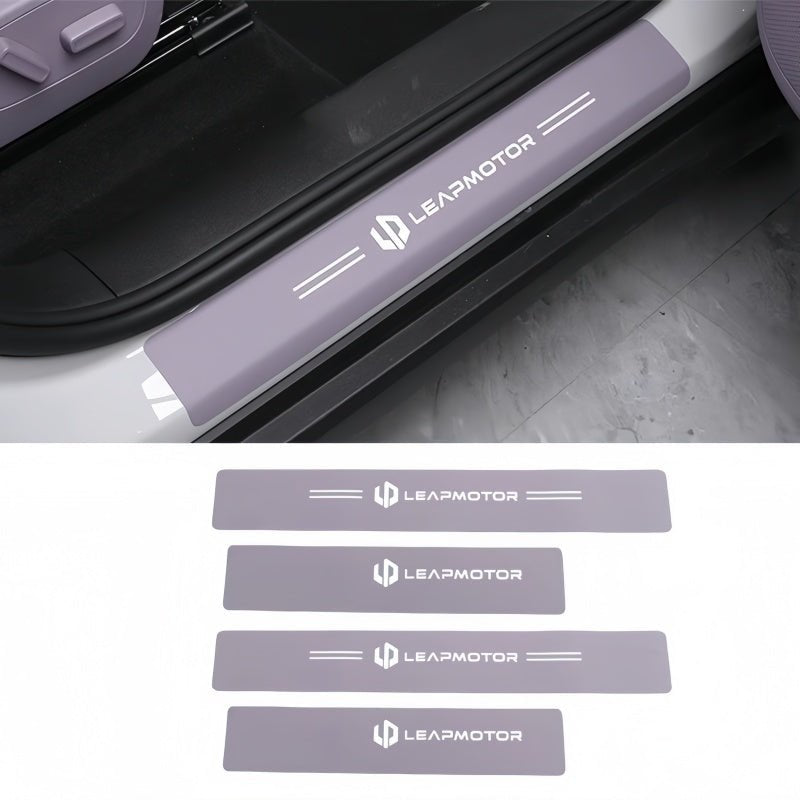 Leather Door Sill Protectors for Leapmotor C10 - NICE EVS