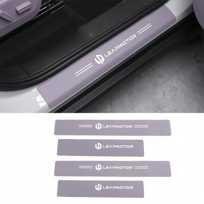 Leather Door Sill Protectors for Leapmotor C10 - NICE EVS