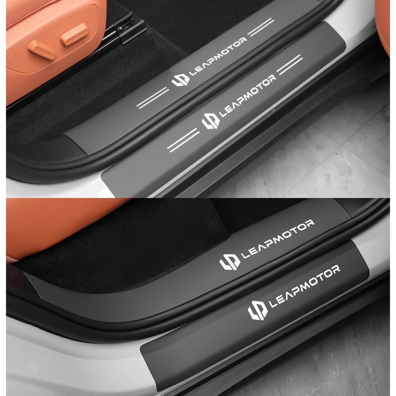 Leather Door Sill Protectors for Leapmotor C10 - NICE EVS