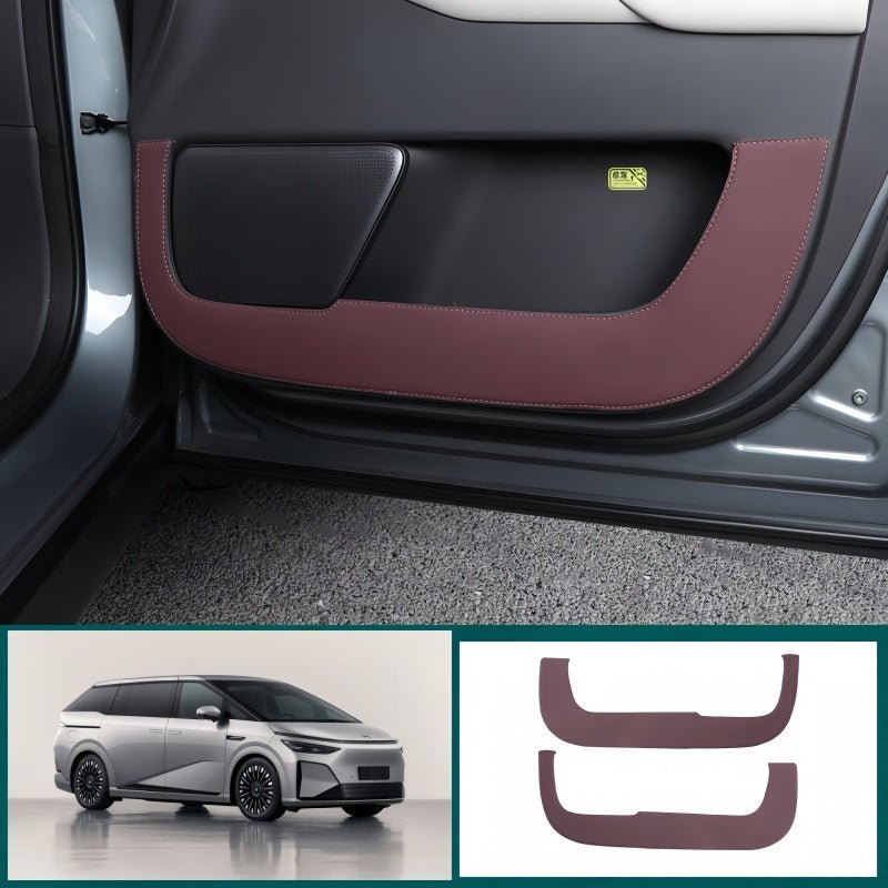 Leather Front Door Anti-Kick Pad for 2024-2026 XPENG X9 - NICE EVS