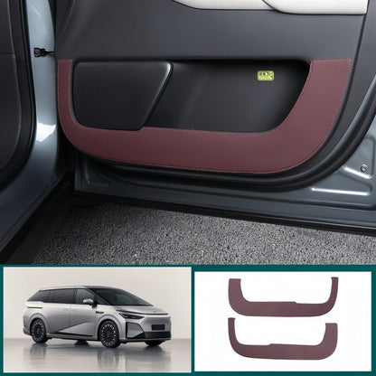 Leather Front Door Anti-Kick Pad for 2024-2026 XPENG X9 - NICE EVS