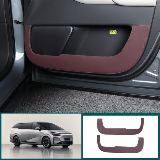 Leather Front Door Anti-Kick Pad for 2024-2026 XPENG X9 - NICE EVS