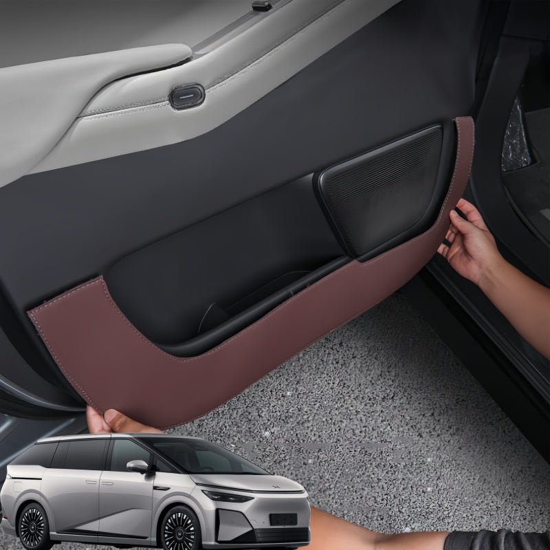 Leather Front Door Anti-Kick Pad for 2024-2026 XPENG X9 - NICE EVS
