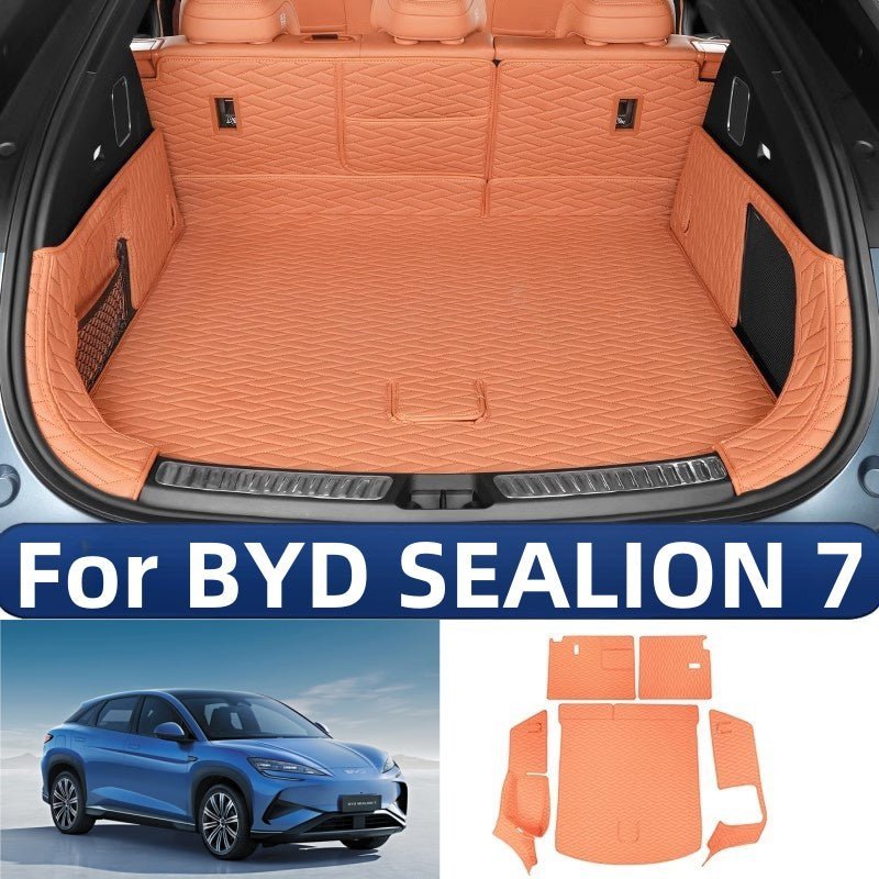 Leather Full Coverage Trunk Mat for BYD Sealion 7 - NICE EVS