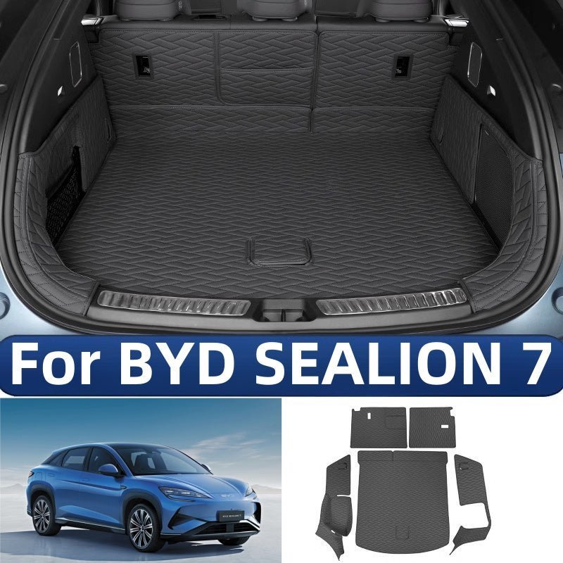 Leather Full Coverage Trunk Mat for BYD Sealion 7 - NICE EVS