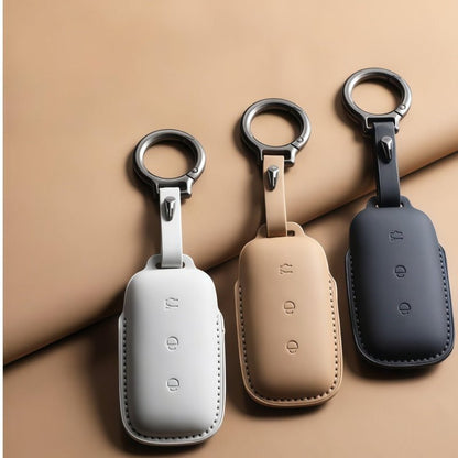 Leather Key Fob Cover for Geely EX5 / Geely Starray EM - i - NICE EVS