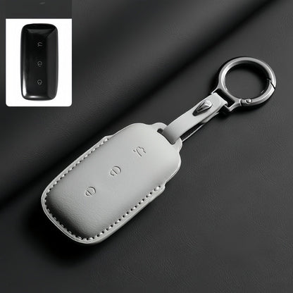 Leather Key Fob Cover for Geely EX5 / Geely Starray EM - i - NICE EVS