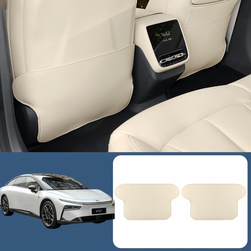 Leather Seat Back Anti-Kick Mat for 2026 XPENG P7+ - NICE EVS
