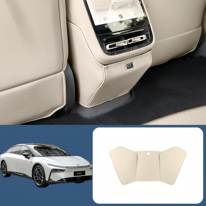 Leather Seat Back Anti-Kick Mat for 2026 XPENG P7+ - NICE EVS