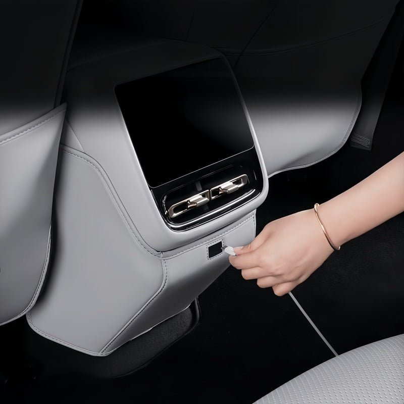 Leather Seat Back Anti-Kick Mat for 2026 XPENG P7+ - NICE EVS