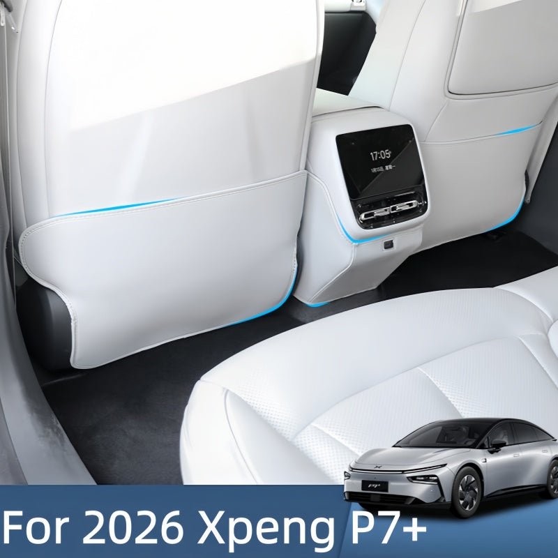 Leather Seat Back Anti-Kick Mat for 2026 XPENG P7+ - NICE EVS
