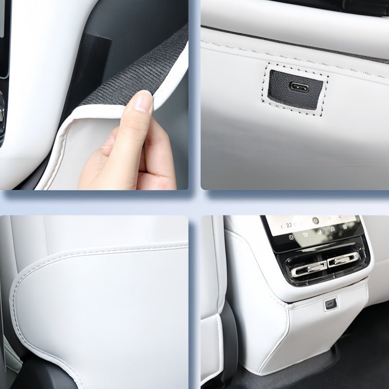 Leather Seat Back Anti-Kick Mat for 2026 XPENG P7+ - NICE EVS