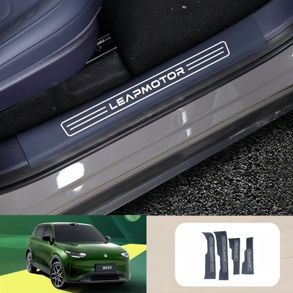 Leather Sill Scuff Plate Protector for Leapmotor B03X - NICE EVS