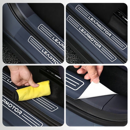 Leather Sill Scuff Plate Protector for Leapmotor B03X - NICE EVS