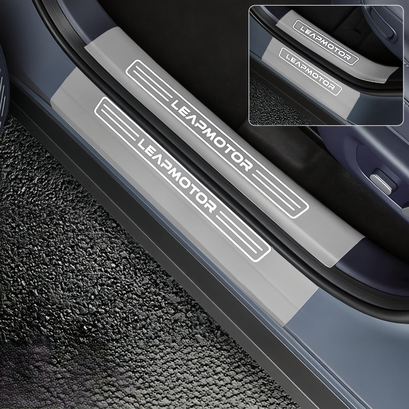 Leather Sill Scuff Plate Protector for Leapmotor B03X - NICE EVS
