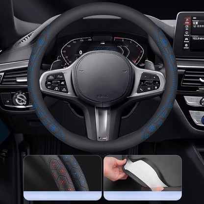 Leather Steering Wheel Cover for BYD Shark - NICE EVS