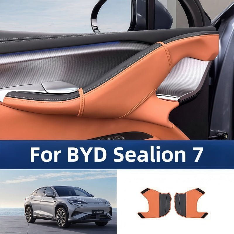 Leather Upper Door Handle Cover for BYD Sealion 7 - NICE EVS