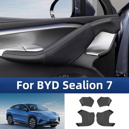 Leather Upper Door Handle Cover for BYD Sealion 7 - NICE EVS