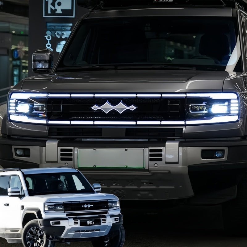 LED Light-Up Front Grille with Emblem for BYD Leopard 5 & Denza B5 - NICE EVS