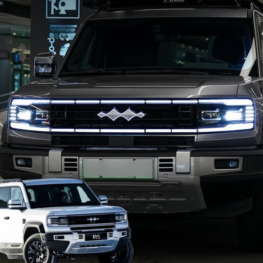 LED Light-Up Front Grille with Emblem for BYD Leopard 5 & Denza B5 - NICE EVS