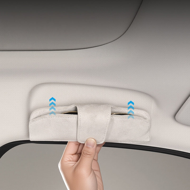 Magnetic Suede Car Sunglasses Holder for Leapmotor B03X - NICE EVS