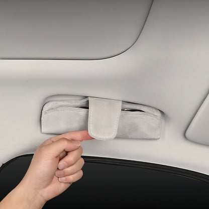 Magnetic Suede Car Sunglasses Holder for Leapmotor B03X - NICE EVS