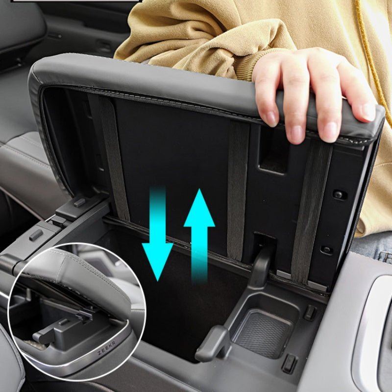 Nappa Leather Center Console Armrest Cover for Zeekr 7X - NICE EVS