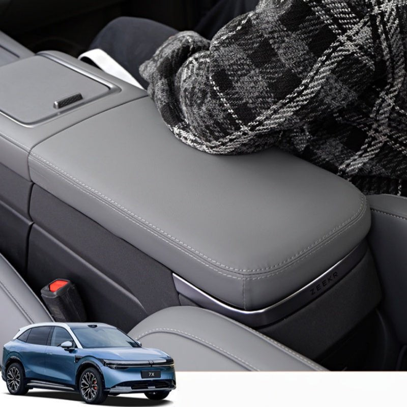 Nappa Leather Center Console Armrest Cover for Zeekr 7X - NICE EVS