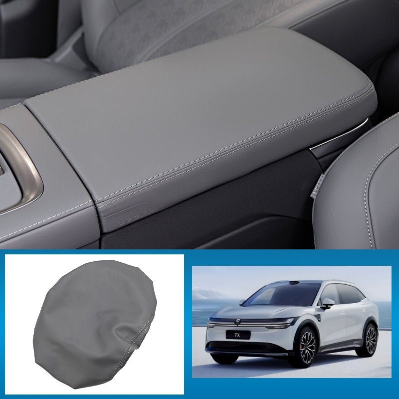 Nappa Leather Center Console Armrest Cover for Zeekr 7X - NICE EVS