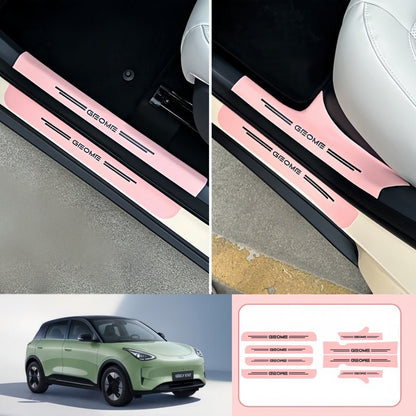 Nappa Leather Door Sill Protector for Geely E2 / EX2 - NICE EVS
