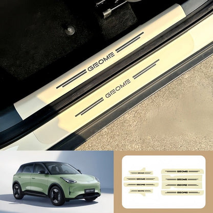 Nappa Leather Door Sill Protector for Geely E2 / EX2 - NICE EVS