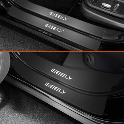 Nappa Leather Door Sill Protector for Geely E2 / EX2 - NICE EVS