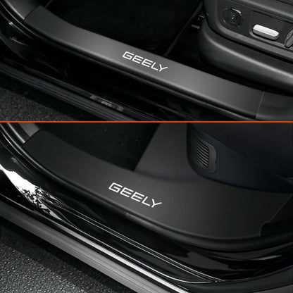 Nappa Leather Door Sill Protector for Geely E2 / EX2 - NICE EVS