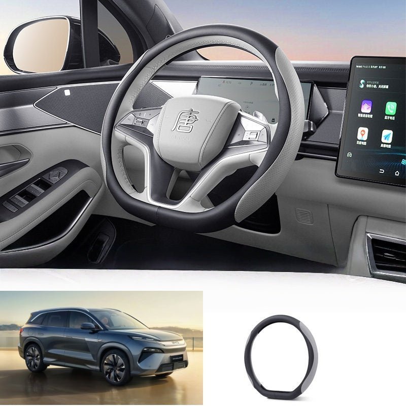 Nappa Leather Steering Wheel Cover for BYD Sealion 8 / ATTO 8 - NICE EVS