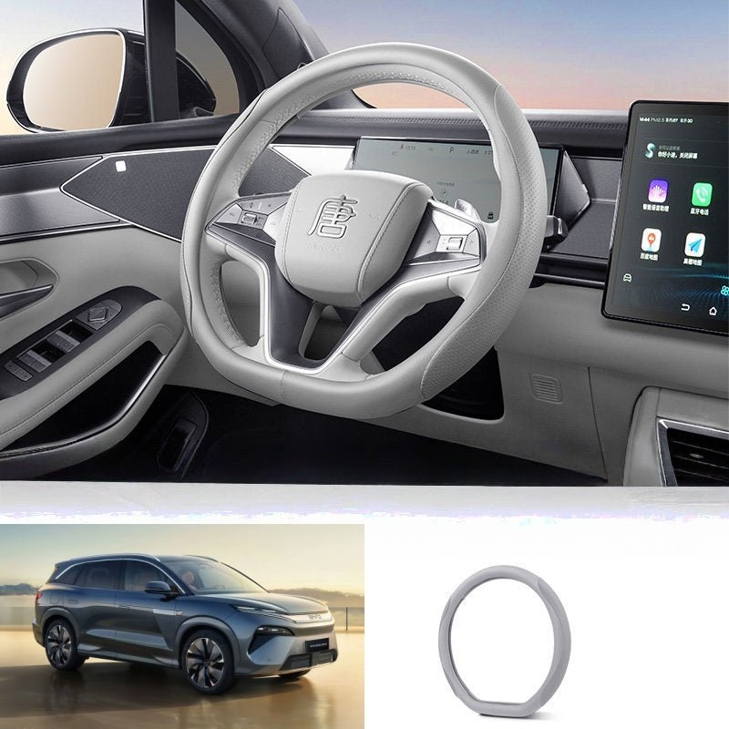 Nappa Leather Steering Wheel Cover for BYD Sealion 8 / ATTO 8 - NICE EVS