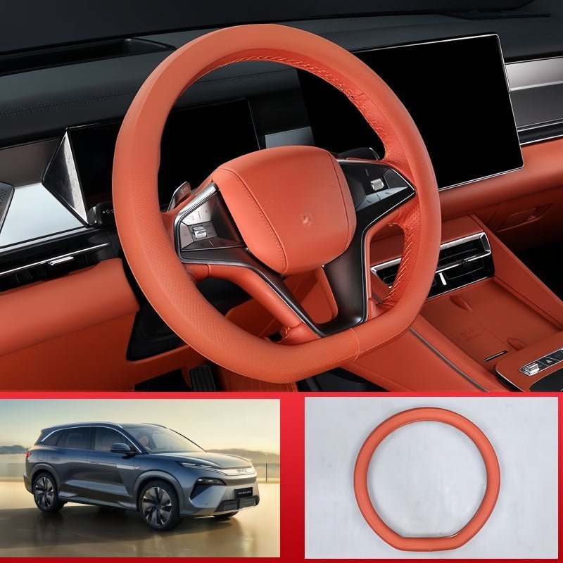 Nappa Leather Steering Wheel Cover for BYD Sealion 8 / ATTO 8 - NICE EVS