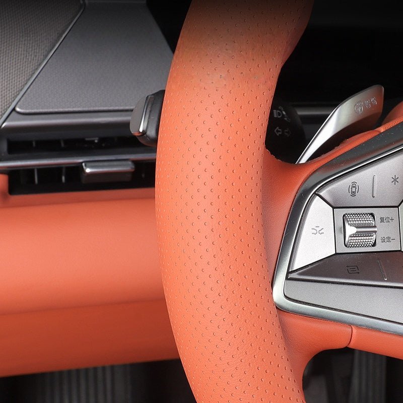 Nappa Leather Steering Wheel Cover for BYD Sealion 8 / ATTO 8 - NICE EVS