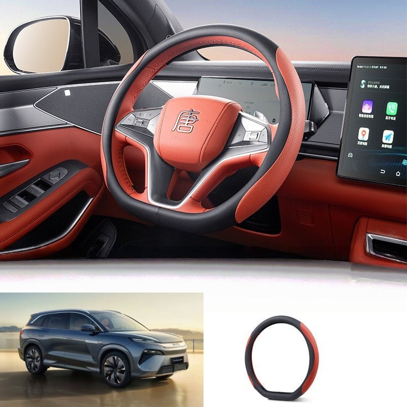 Nappa Leather Steering Wheel Cover for BYD Sealion 8 / ATTO 8 - NICE EVS