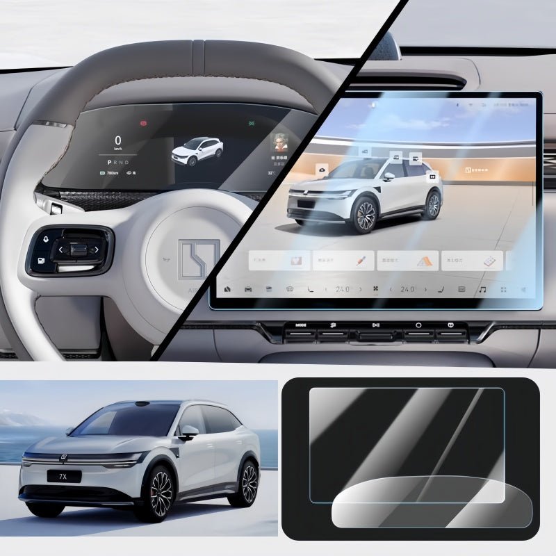 Navigation & Dashboard Tempered Glass Protector for ZEEKR 7X - NICE EVS