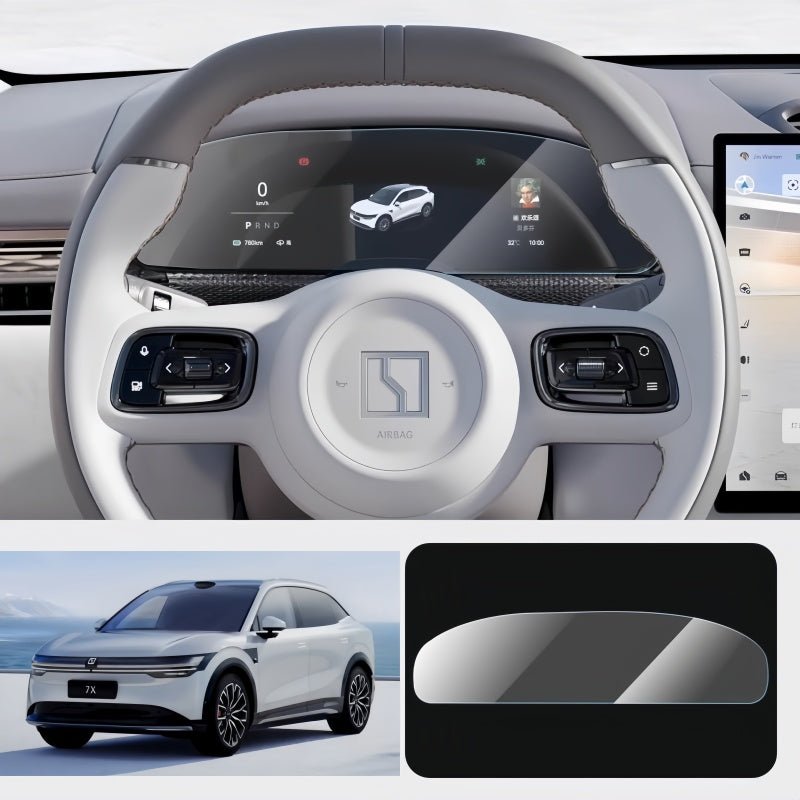 Navigation & Dashboard Tempered Glass Protector for ZEEKR 7X - NICE EVS